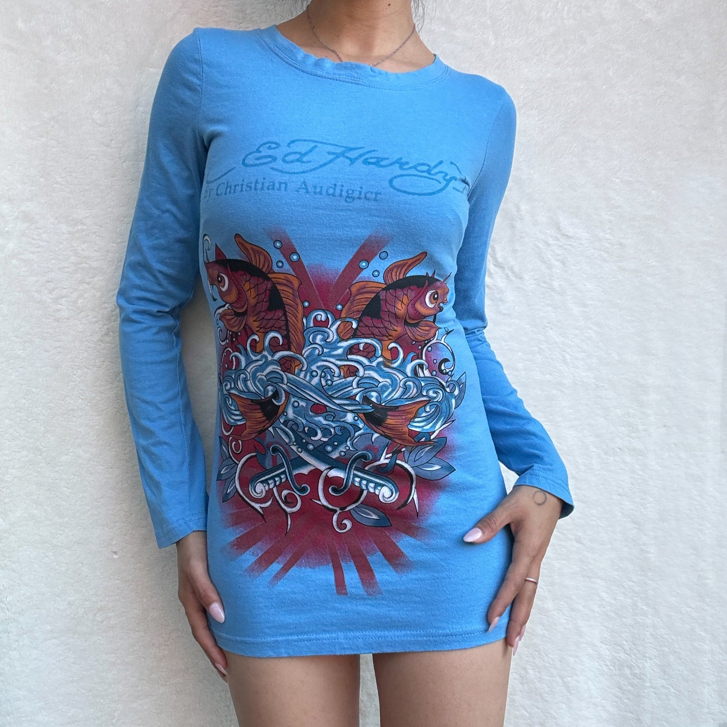 Ed Hardy Koi Long Sleeve Top