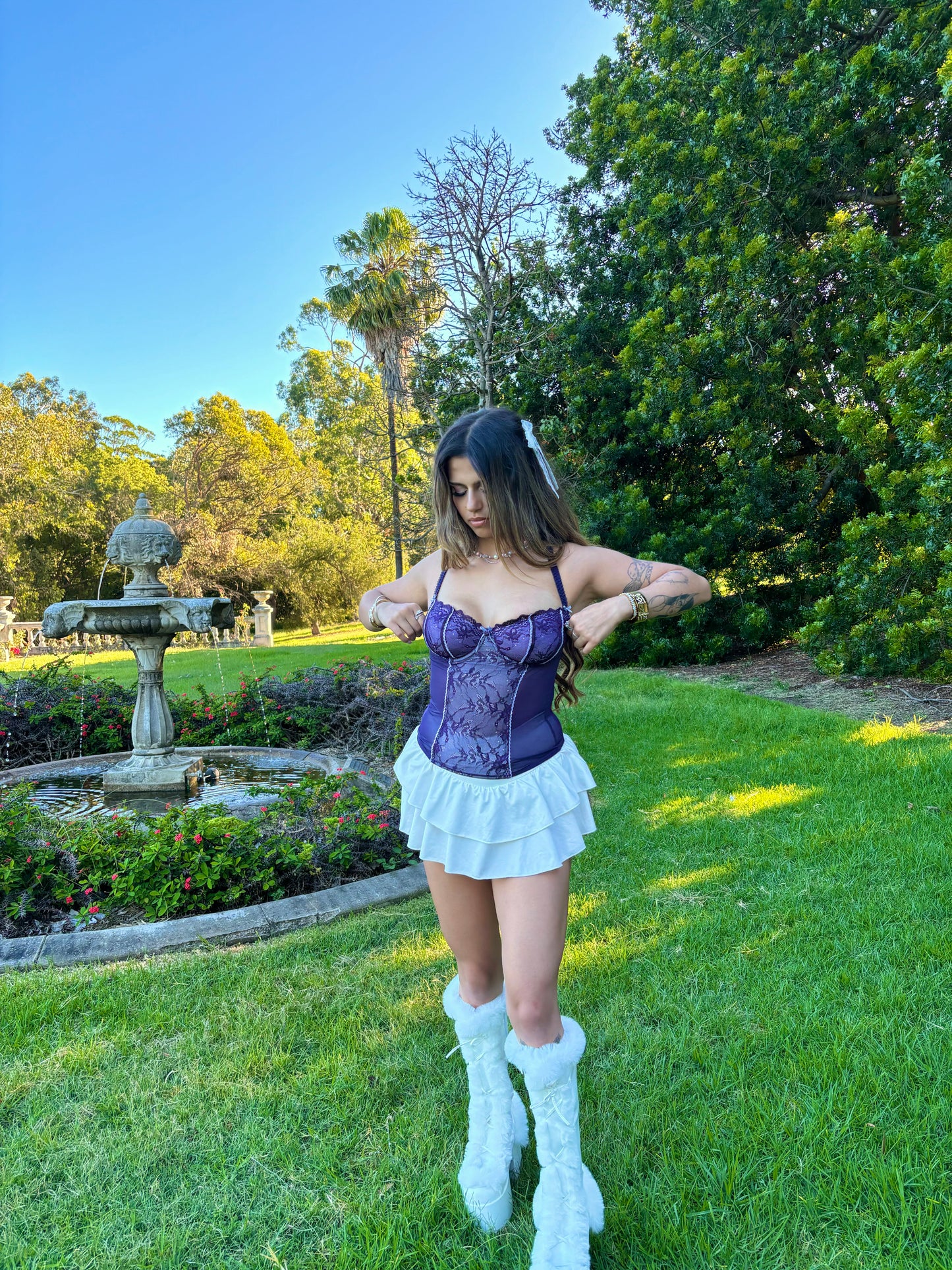 Purple Lace Corset