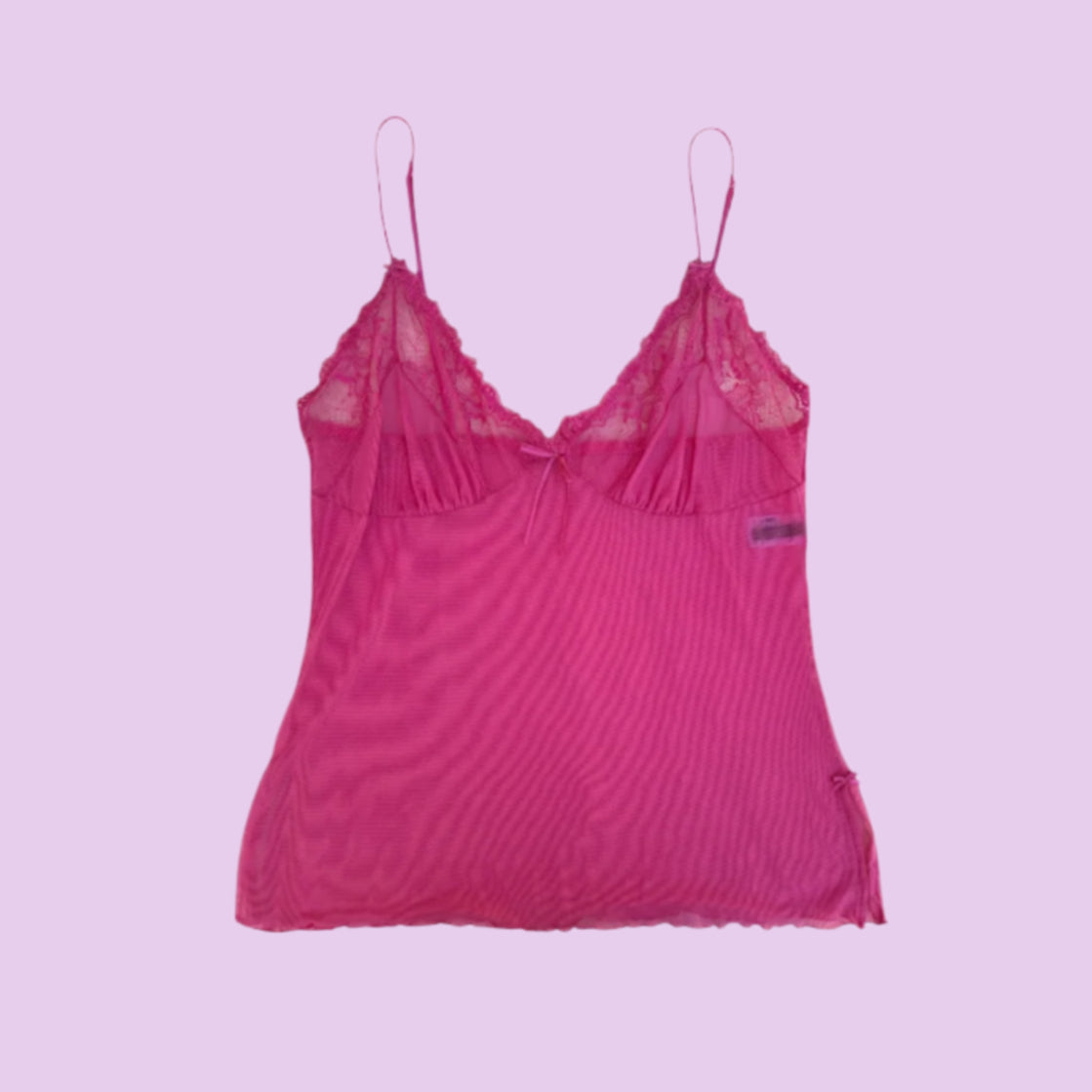 Strawberry Pink Lace Cami