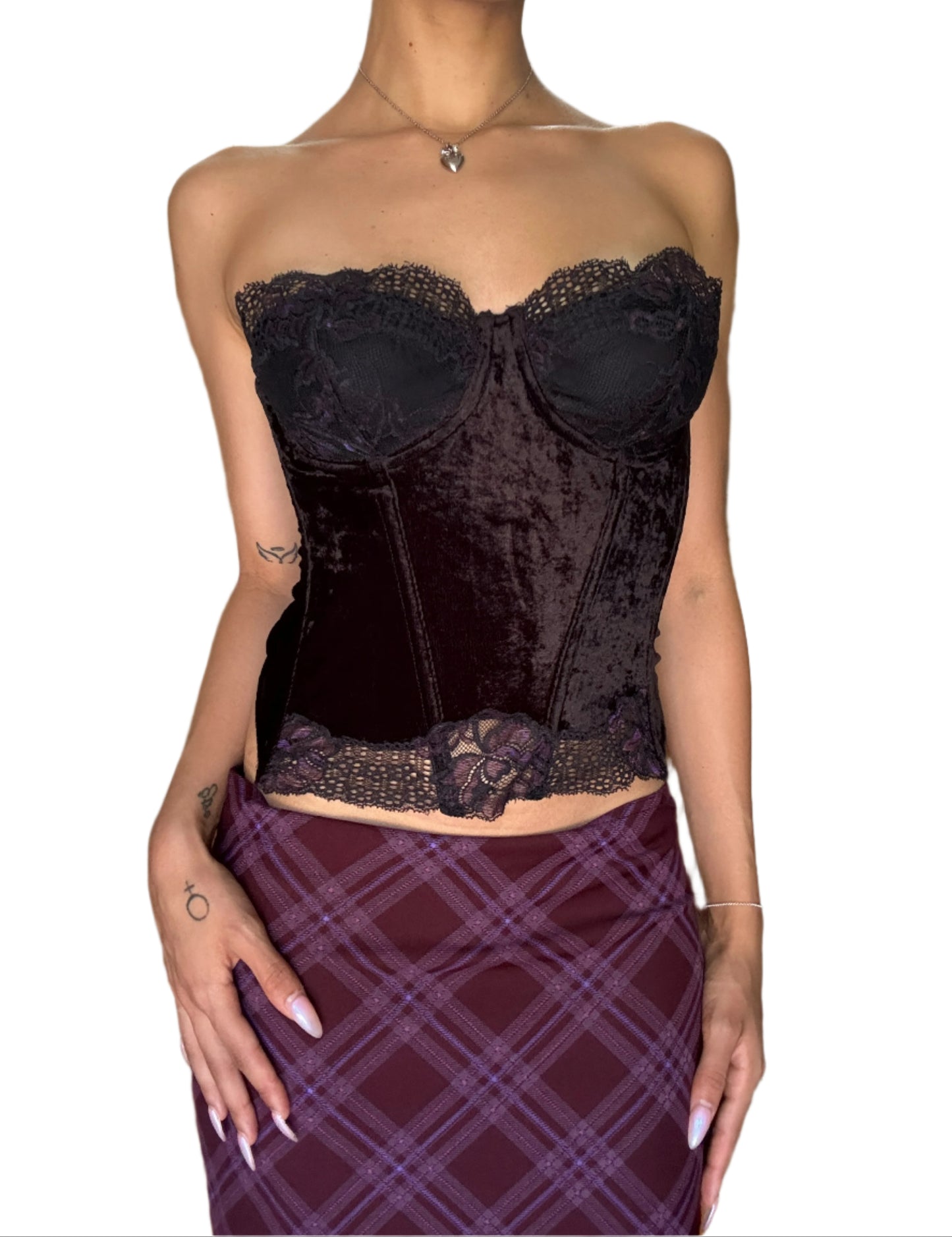 Velvet Lace Corset