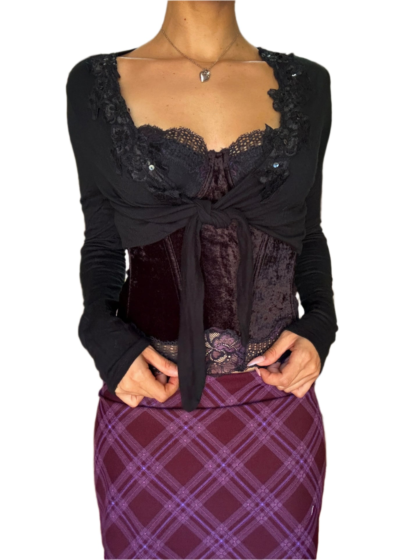 Sequin Ballet Wrap Top