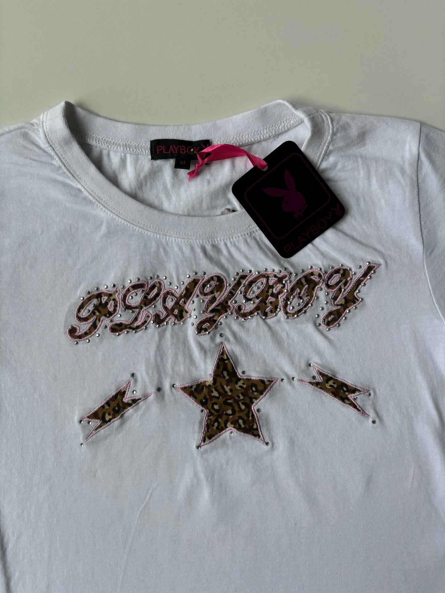 Playboy Leopard Star Top