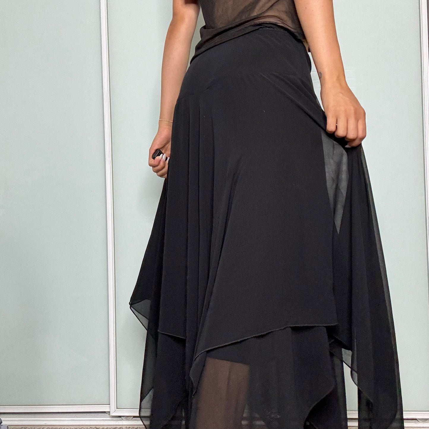 Black Asymmetrical Fairy Skirt