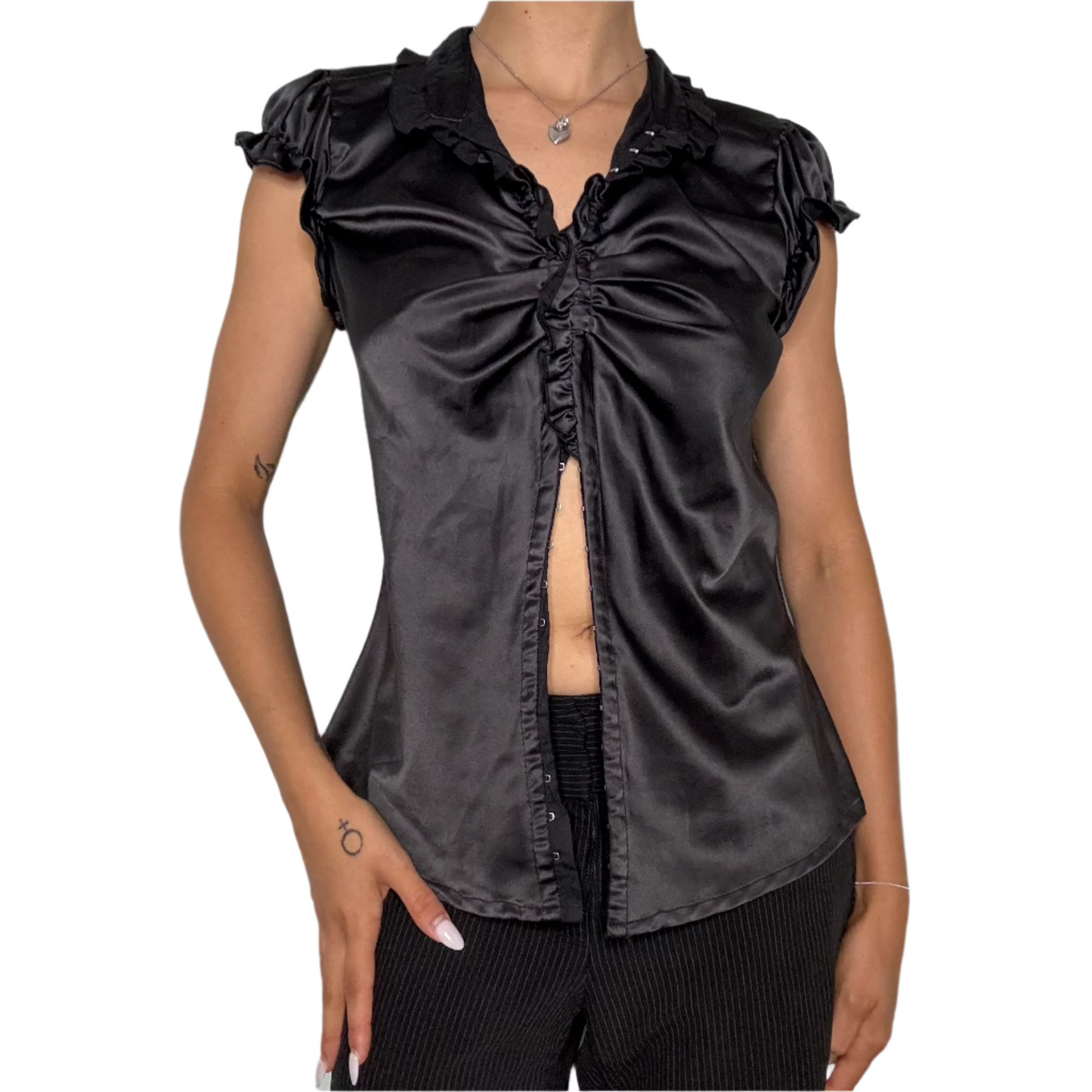 Satin Hook n Eye Blouse
