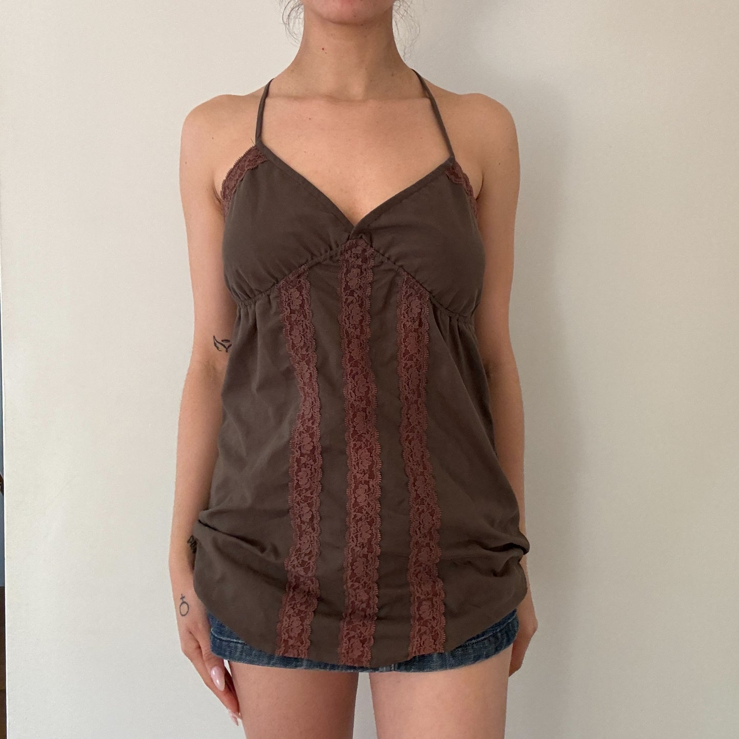 Roxy Lace Trim Top
