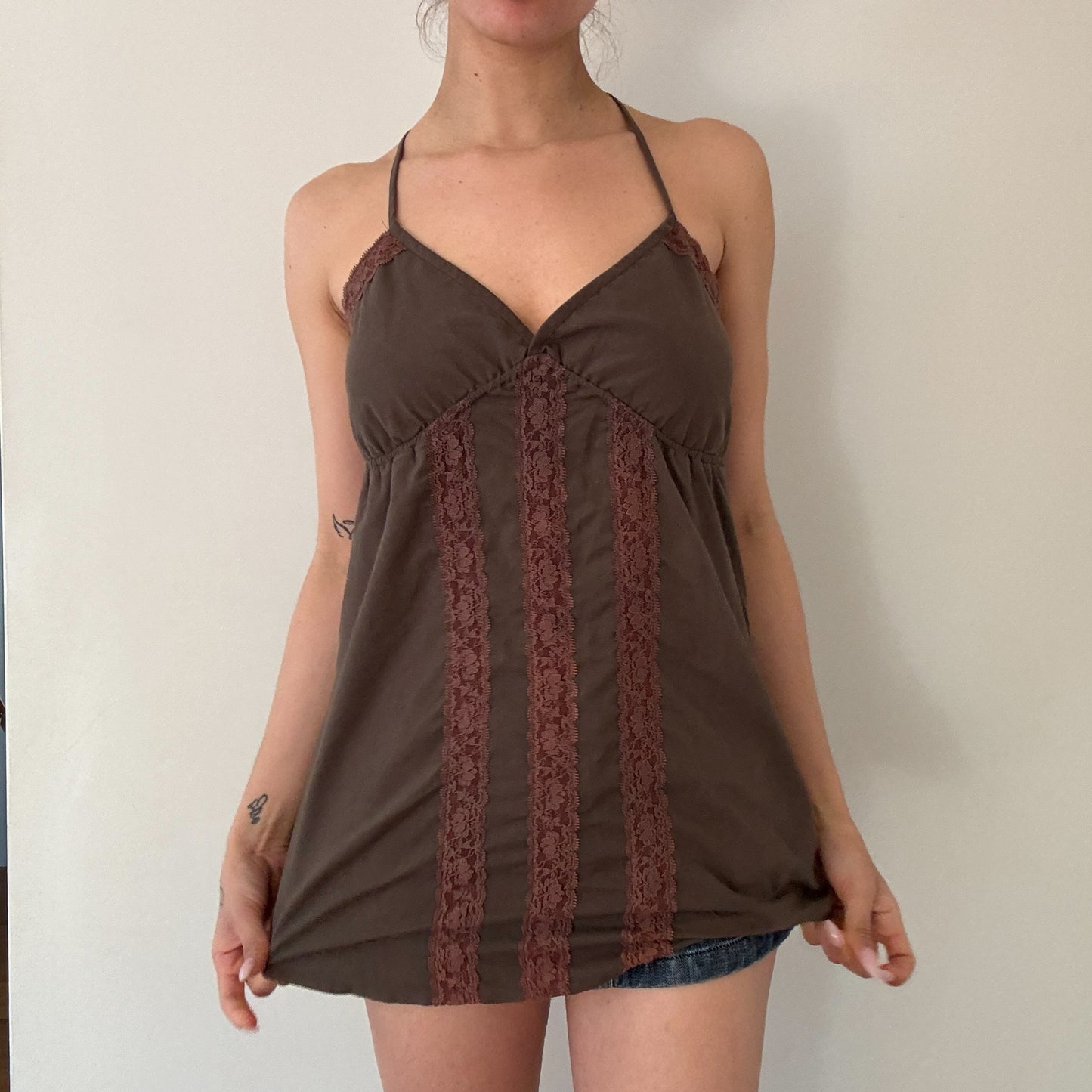 Roxy Lace Trim Top