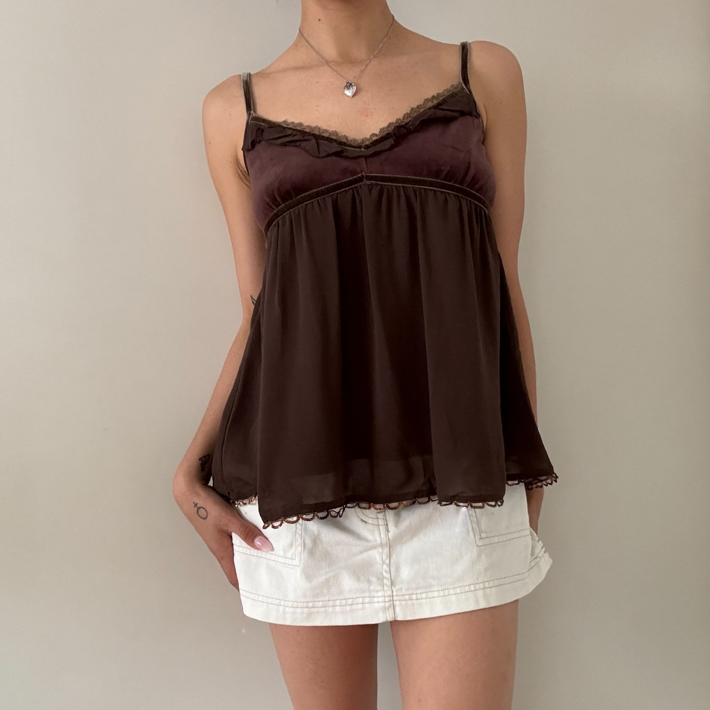 Chocolate Velvet Cami