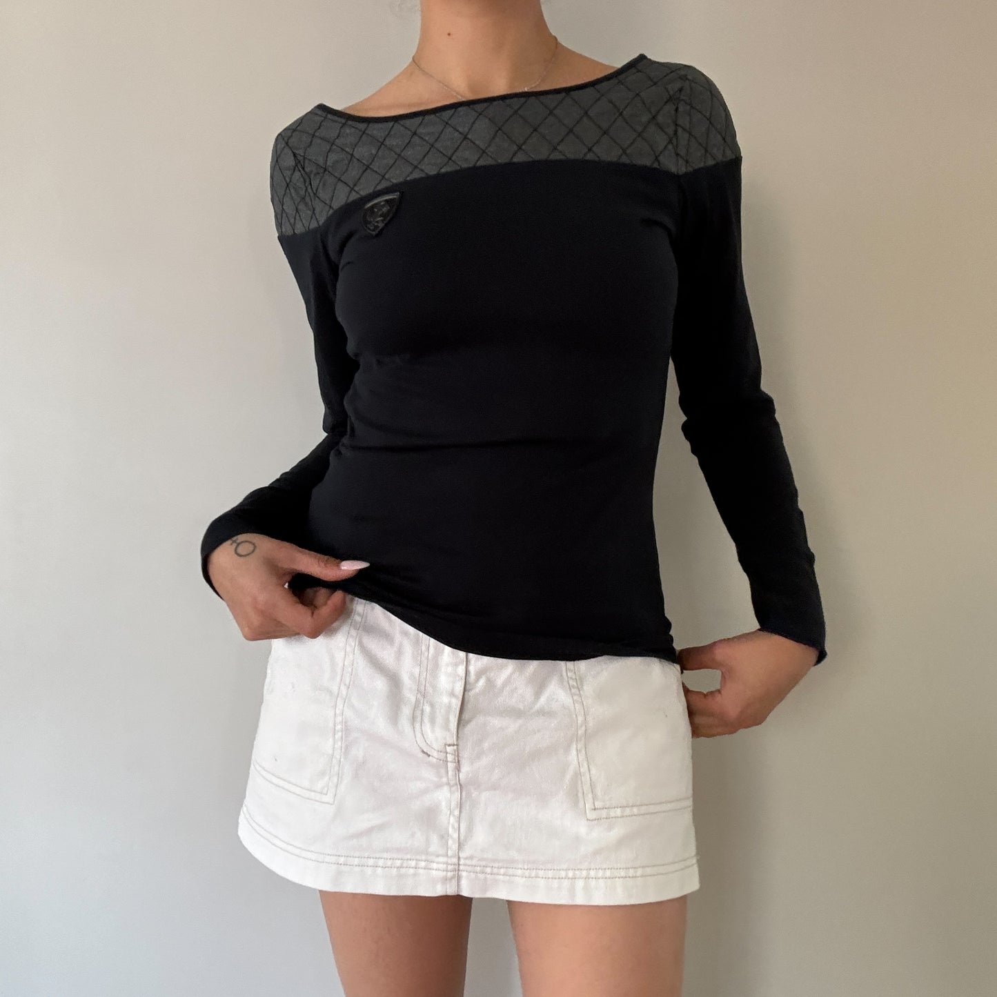 Ferrari Diamond Long Sleeve Top