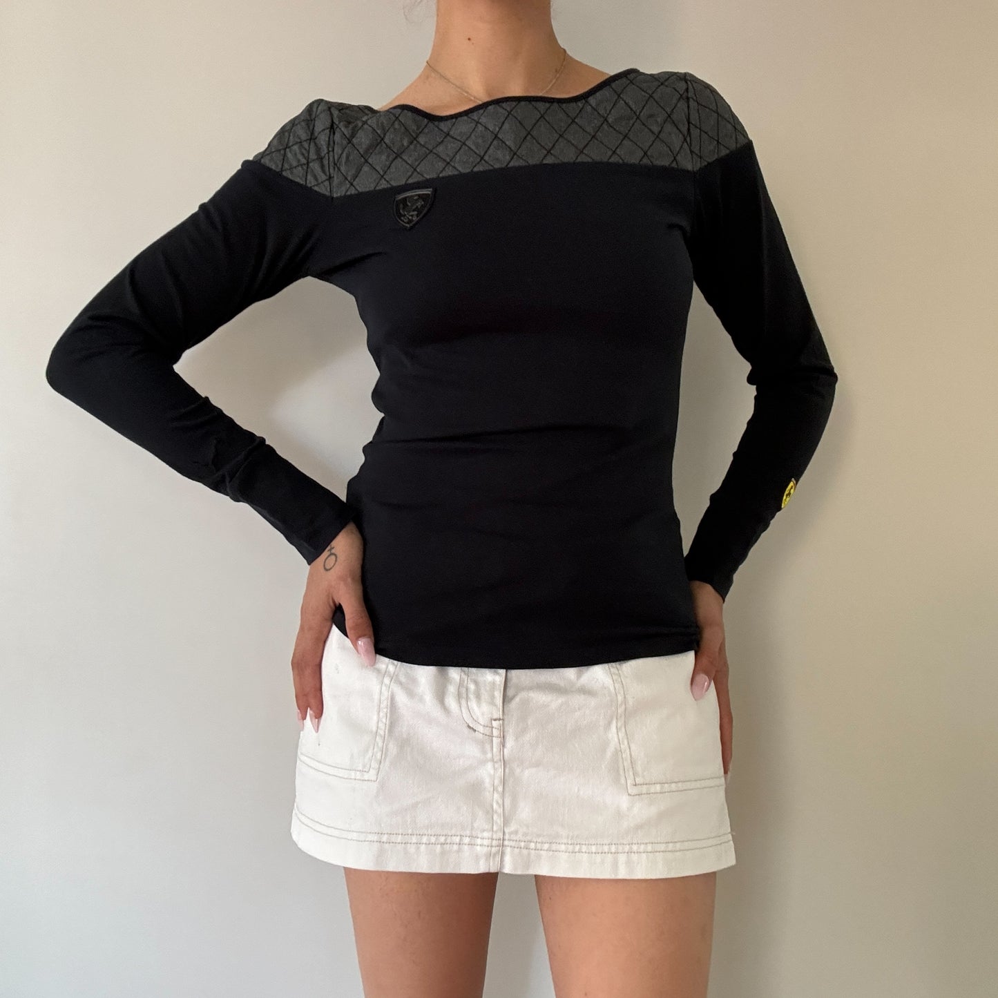 Ferrari Diamond Long Sleeve Top