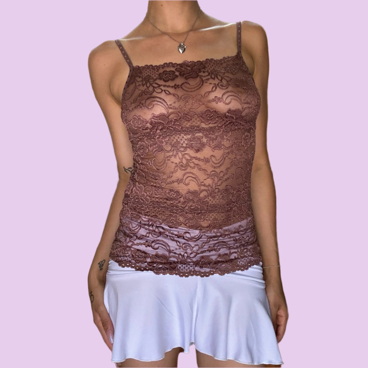 Chocolate Lace Camisole