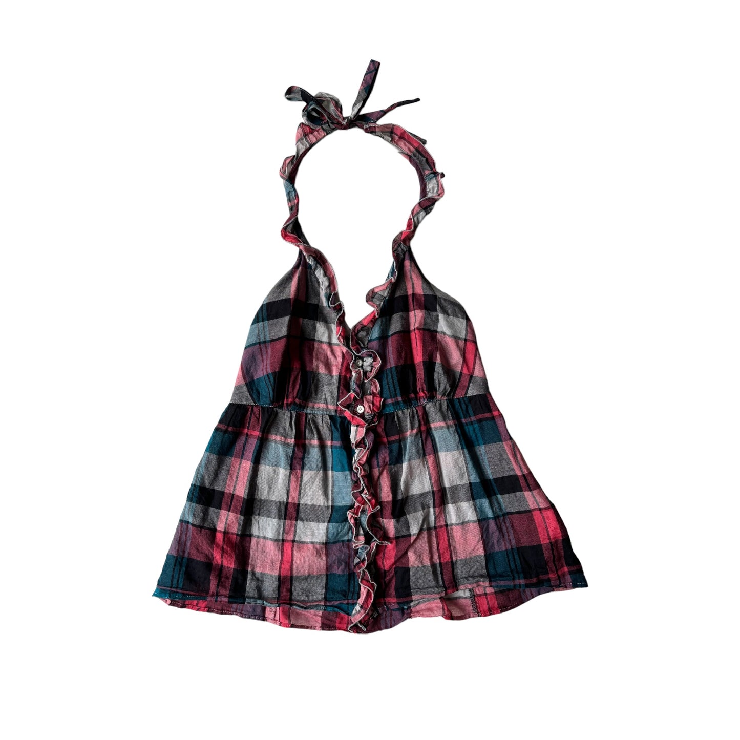 Tommy Girl Plaid Halter Top