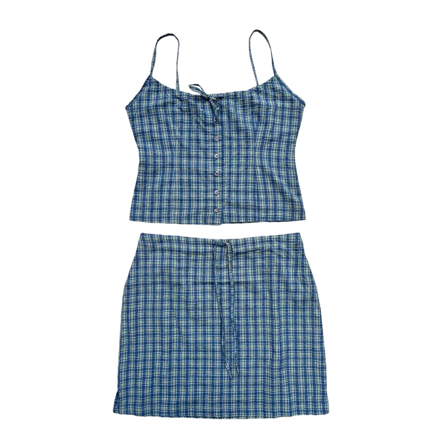 Plaid Summer Skirt Set
