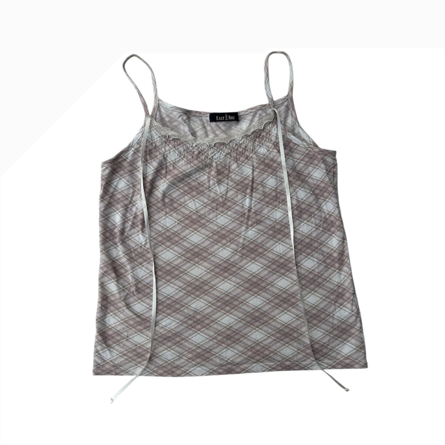 Teddy Plaid Bow Top