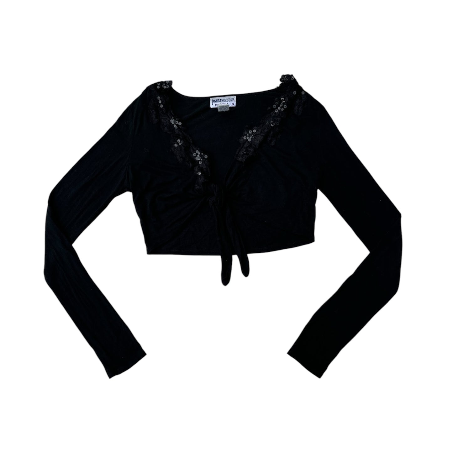 Sequin Ballet Wrap Top