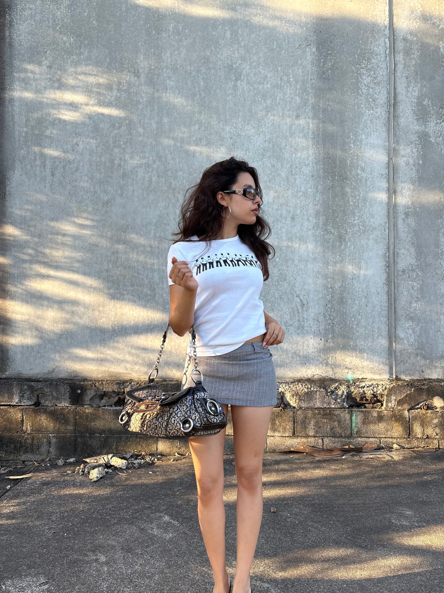 Pinstripe Mini Skirt