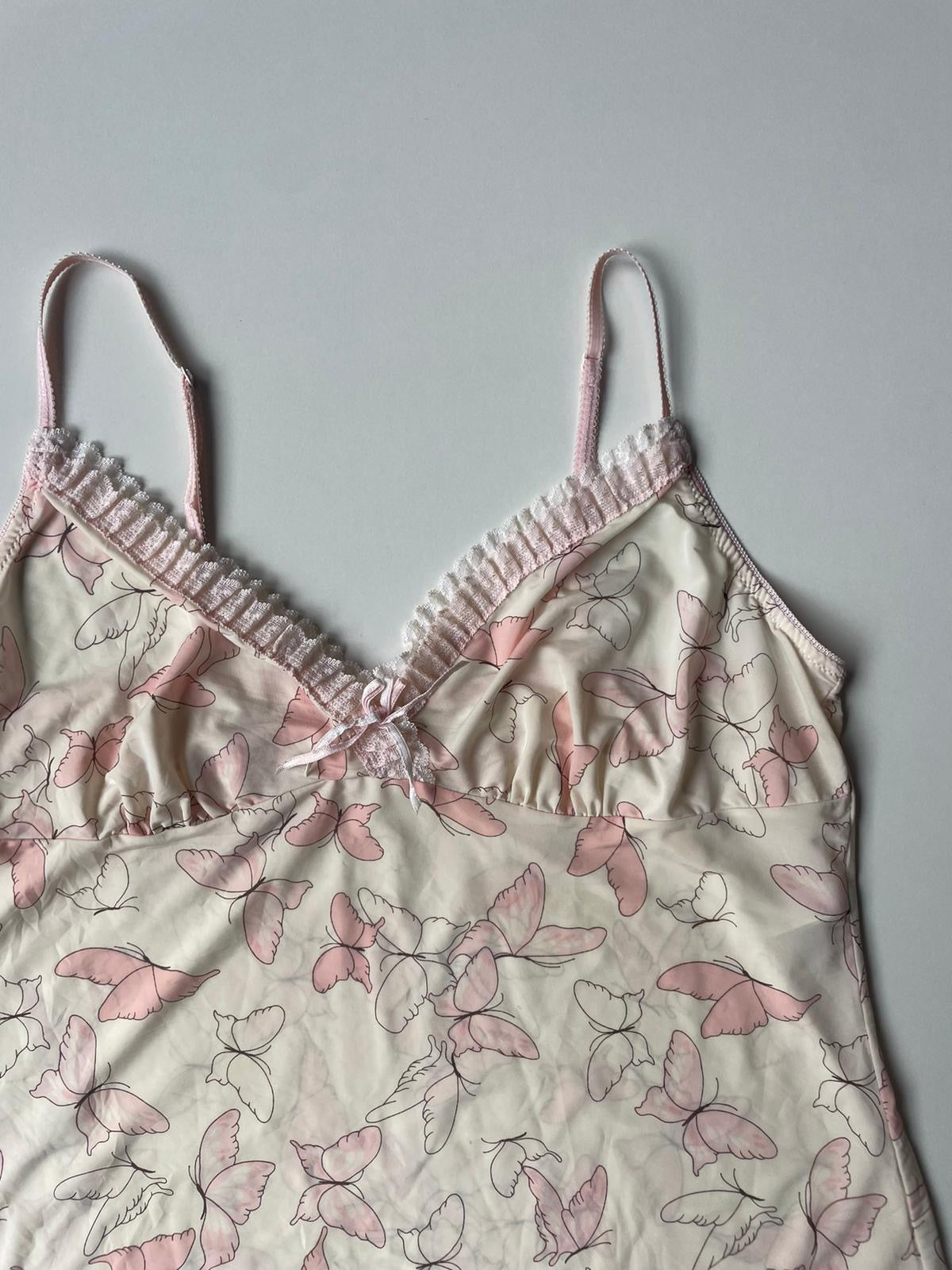 Pink Butterfly Cami