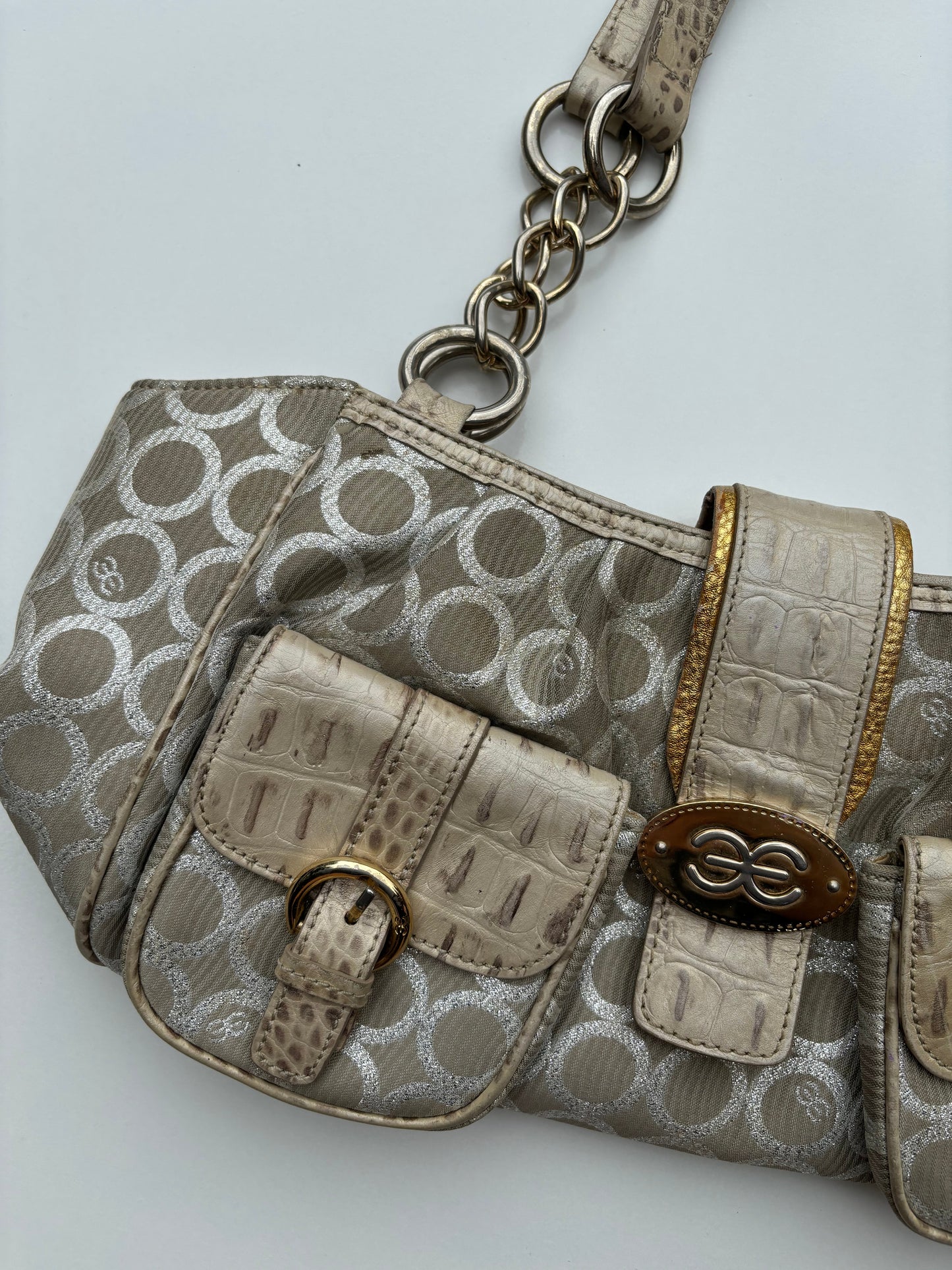 2000s Metallic Chain Bag