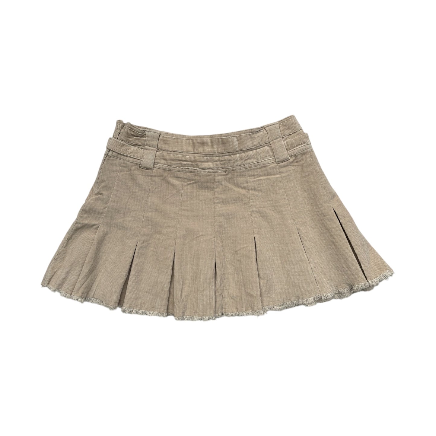 Corduroy Tie Up Mini Skirt