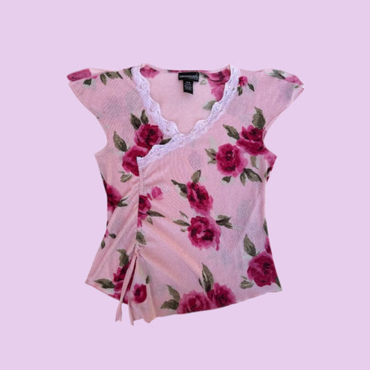 Romantic Floral Lace Top