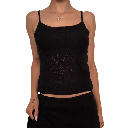 Black Lace Singlet