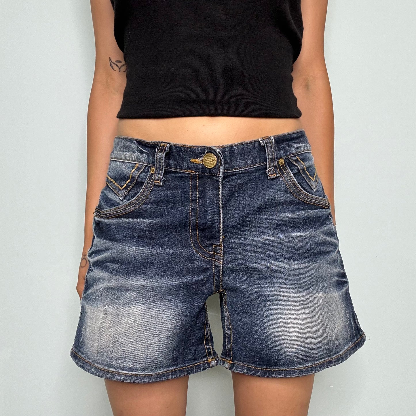 Vintage Heart Denim Shorts