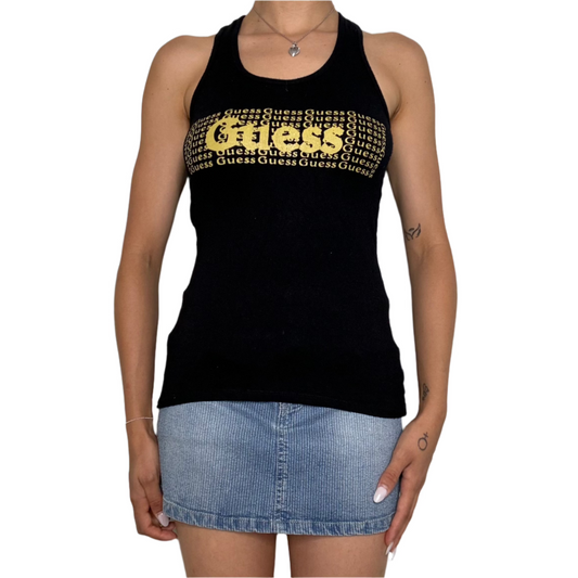 Y2K Guess Text Tank
