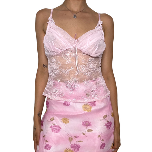 Sweet Romantic Pink Cami