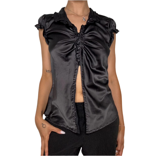 Satin Hook n Eye Blouse