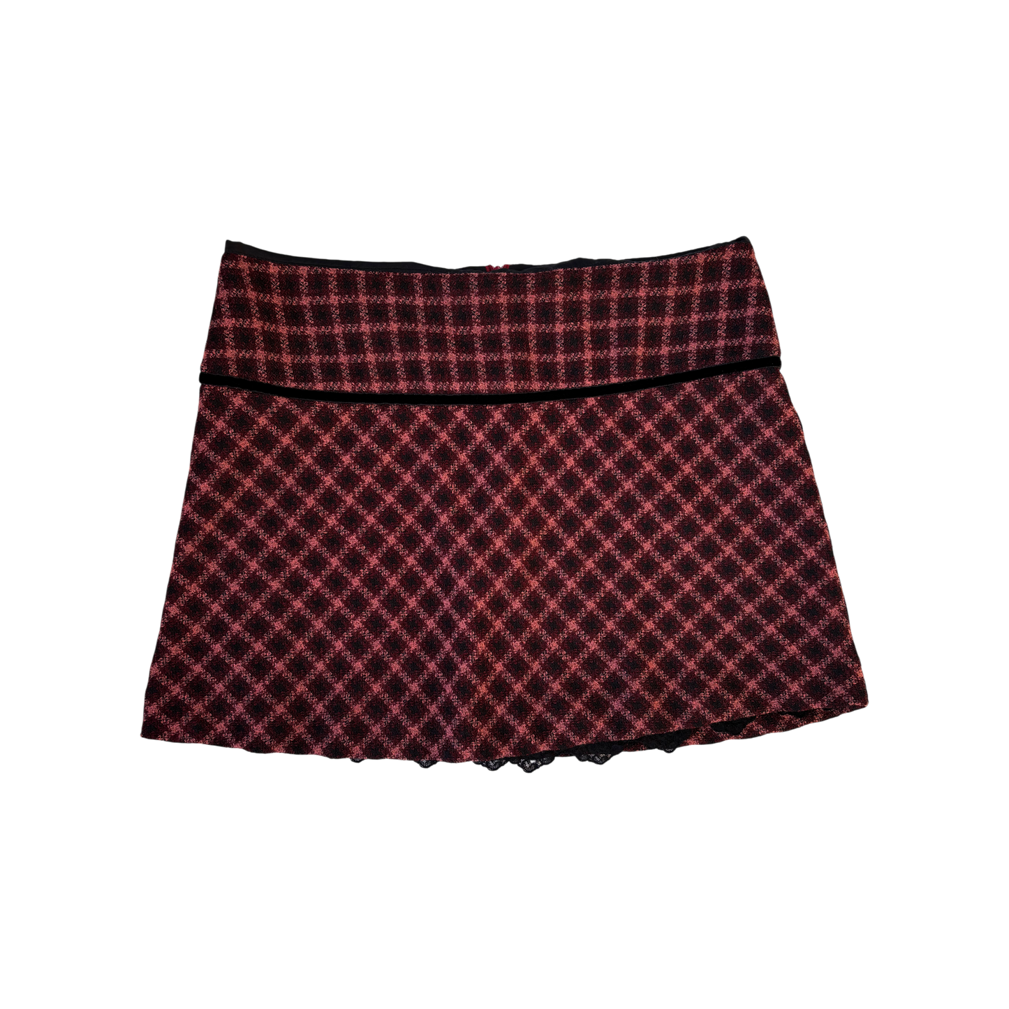 Red Tartan Mini Skirt