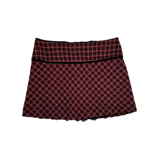 Red Tartan Mini Skirt