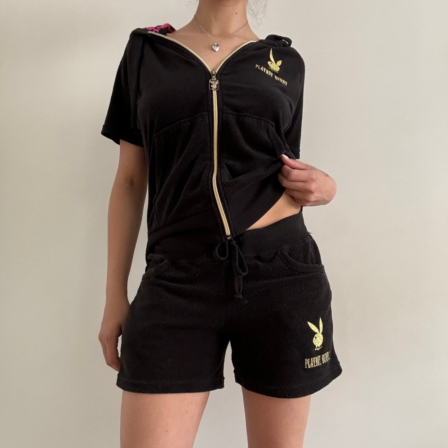 Playboy Gold Short Set