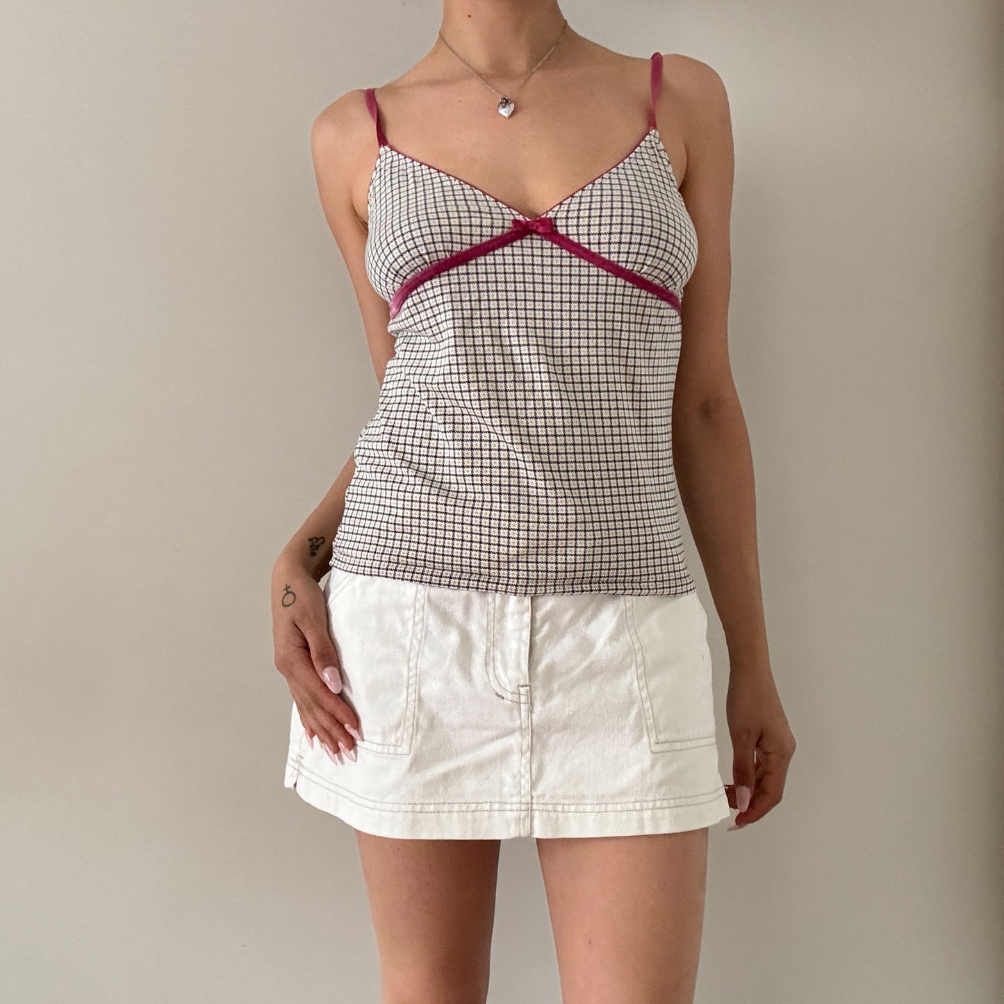 90s Check Girl Cami