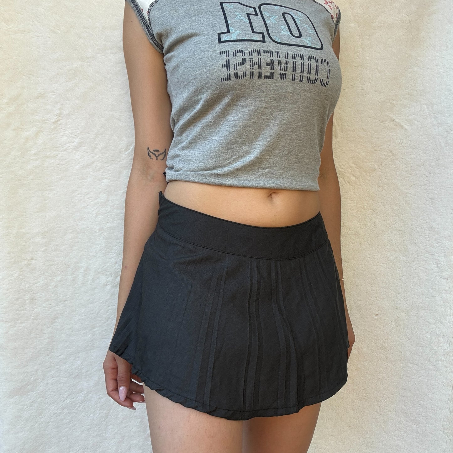 Charcoal Grey Mini Skirt