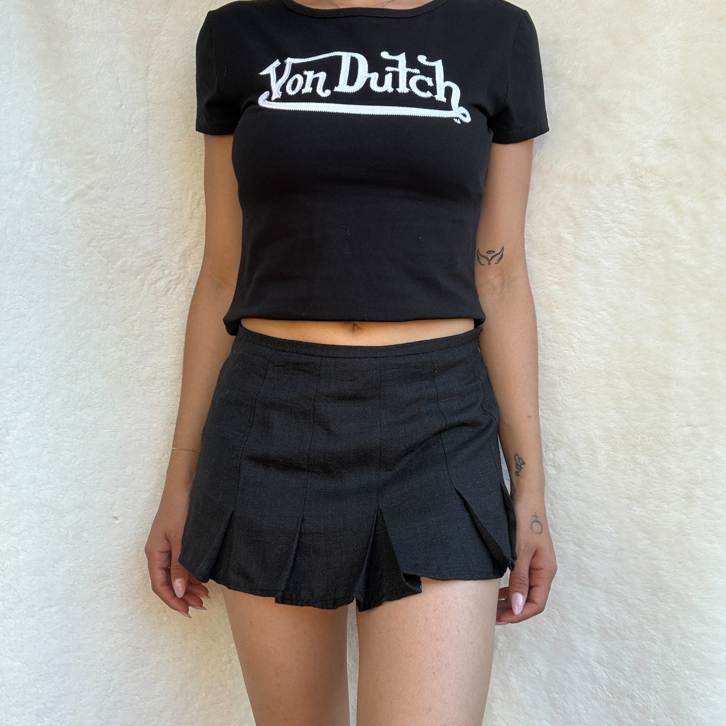 Charcoal Grey Mini Skirt