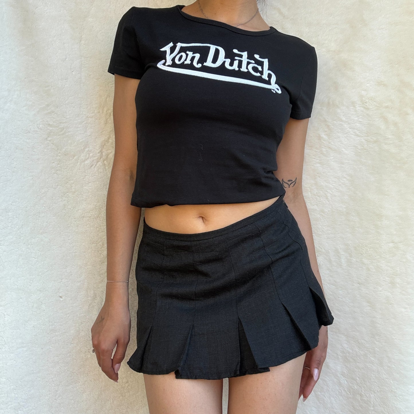 Charcoal Grey Mini Skirt