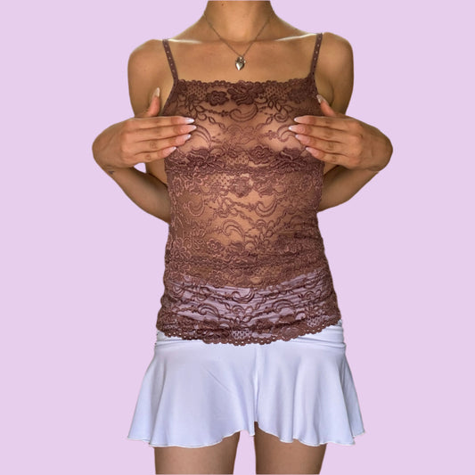 Chocolate Lace Camisole