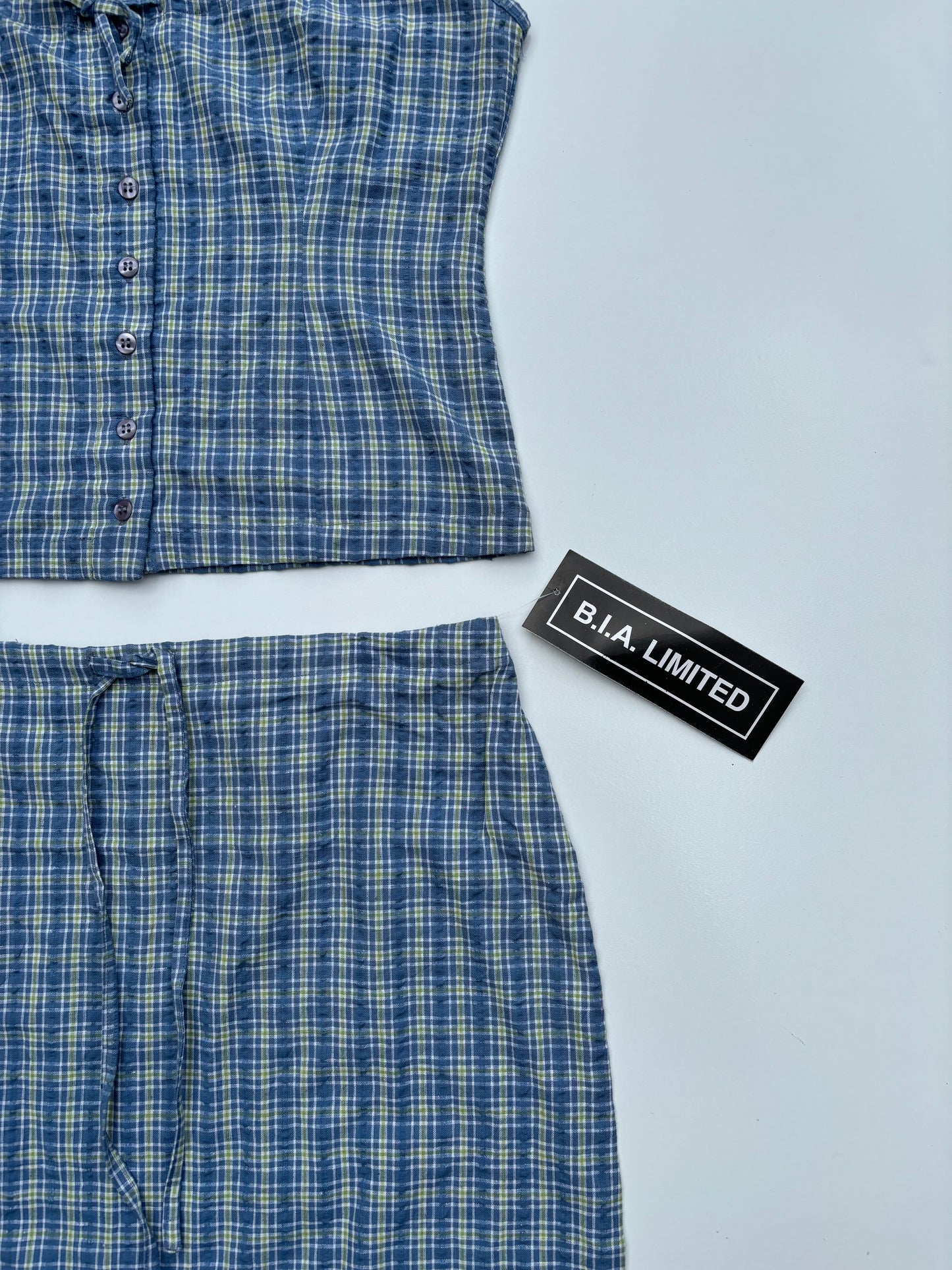 Plaid Summer Skirt Set