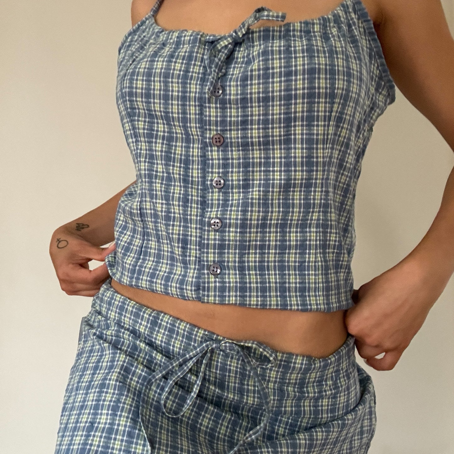 Plaid Summer Skirt Set