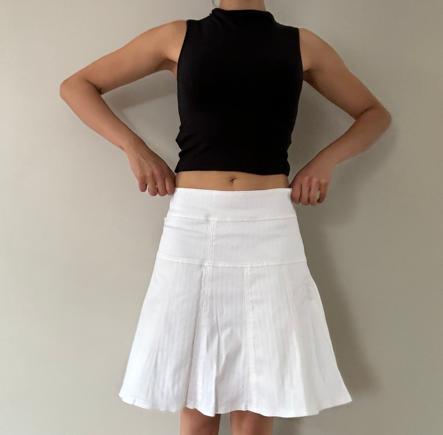 White A-Line Euro Skirt