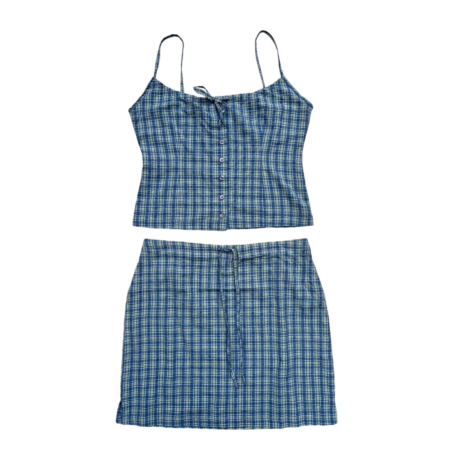 Plaid Summer Skirt Set