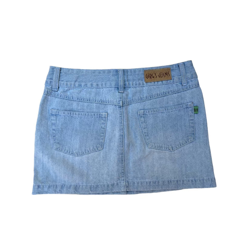 Sky Denim Mini Skirt