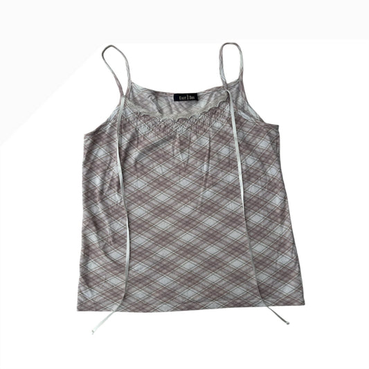 Teddy Plaid Bow Top