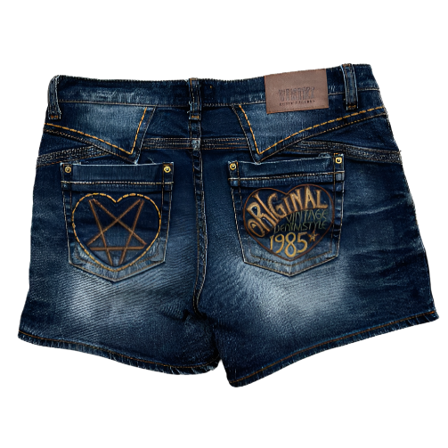 Vintage Heart Denim Shorts